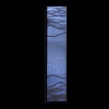 113. sulla cresta dell'onda, lilla-bianco, light-box 34x144x8, luce accesa