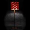 31. coprisesso, rosso-bianco, paralume d45 h47, luce accesa