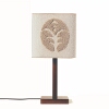 8. 4 segni, palma, beige, paralume 26x26 h27,5